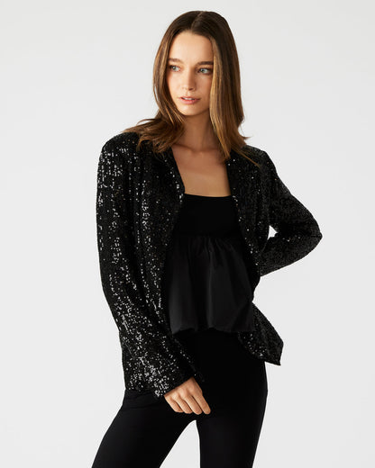 PAYTON Sequin Blazer Black | Women's Blazers