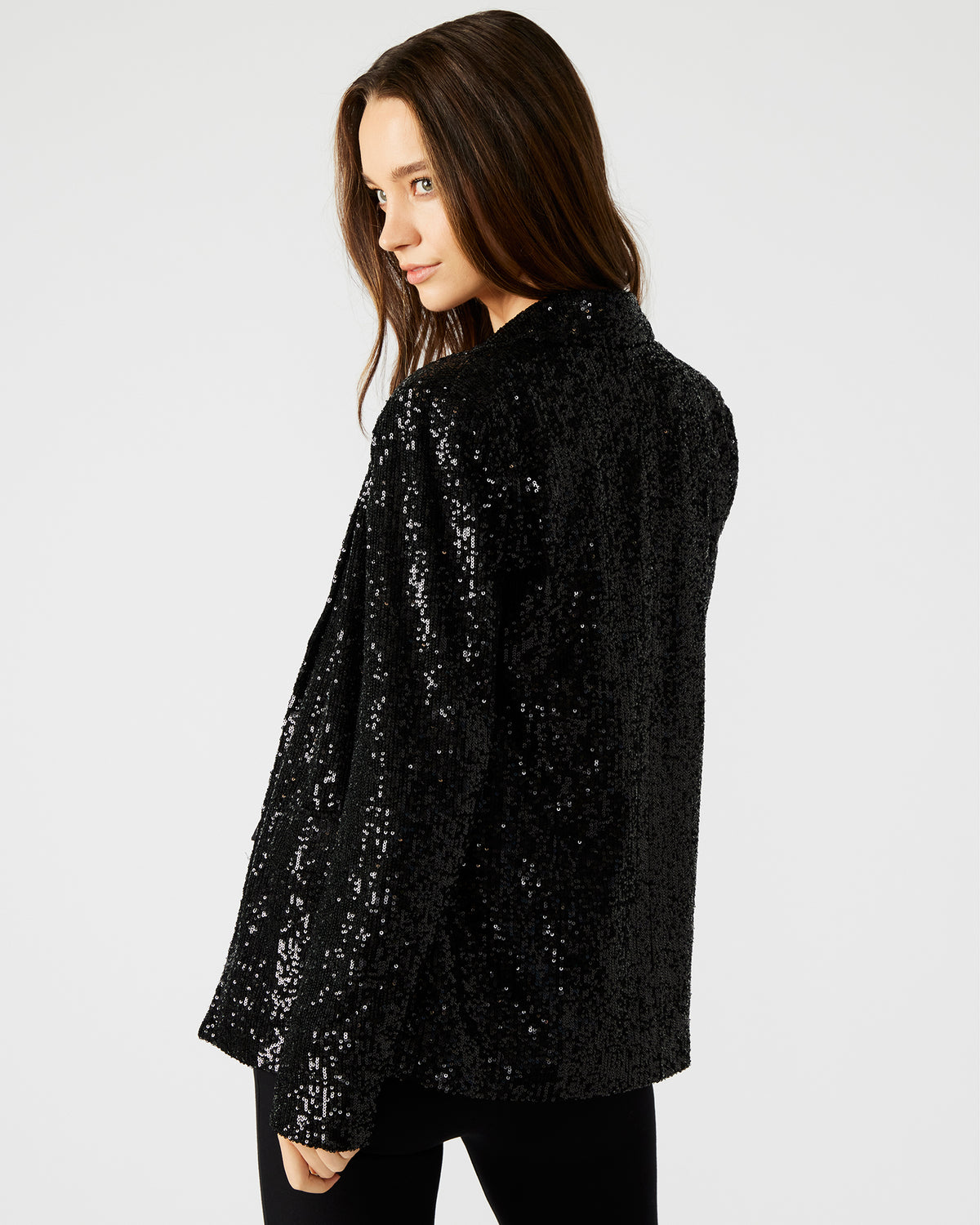 PAYTON Sequin Blazer Black | Women's Blazers