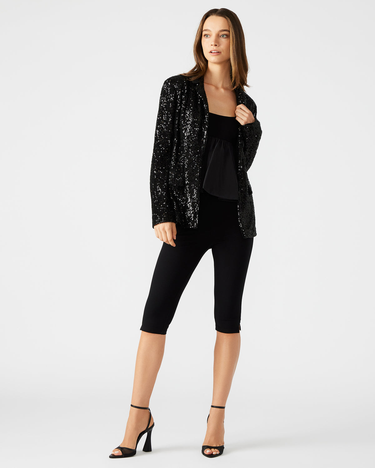 PAYTON Sequin Blazer Black | Women's Blazers
