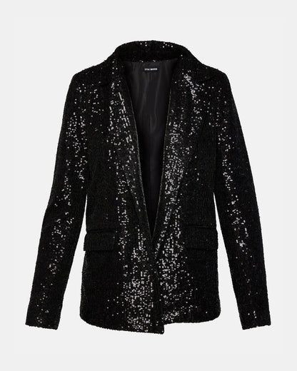 PAYTON Sequin Blazer Black | Women's Blazers