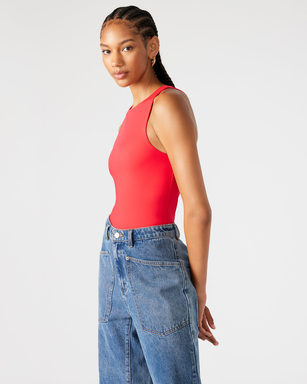 NICO Red Women's Contour Stretch Bodysuit