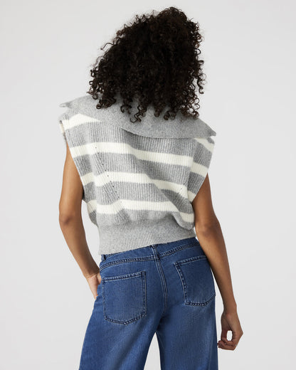 EASTON Sweater Grey | Sleeveless Hooded Sweater