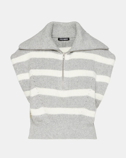EASTON Sweater Grey | Sleeveless Hooded Sweater