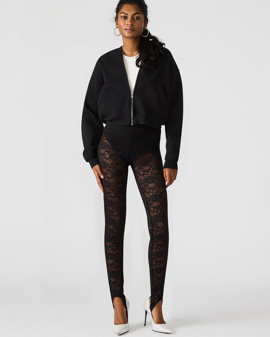 SANDRINE Black Lace Mesh Women's Pant
