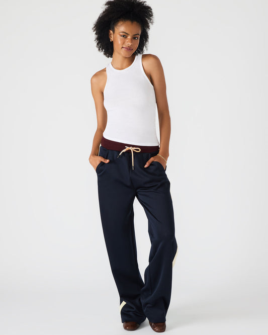 DAISY Midnight Athletic Tie-Front Matching Set Women's Pants