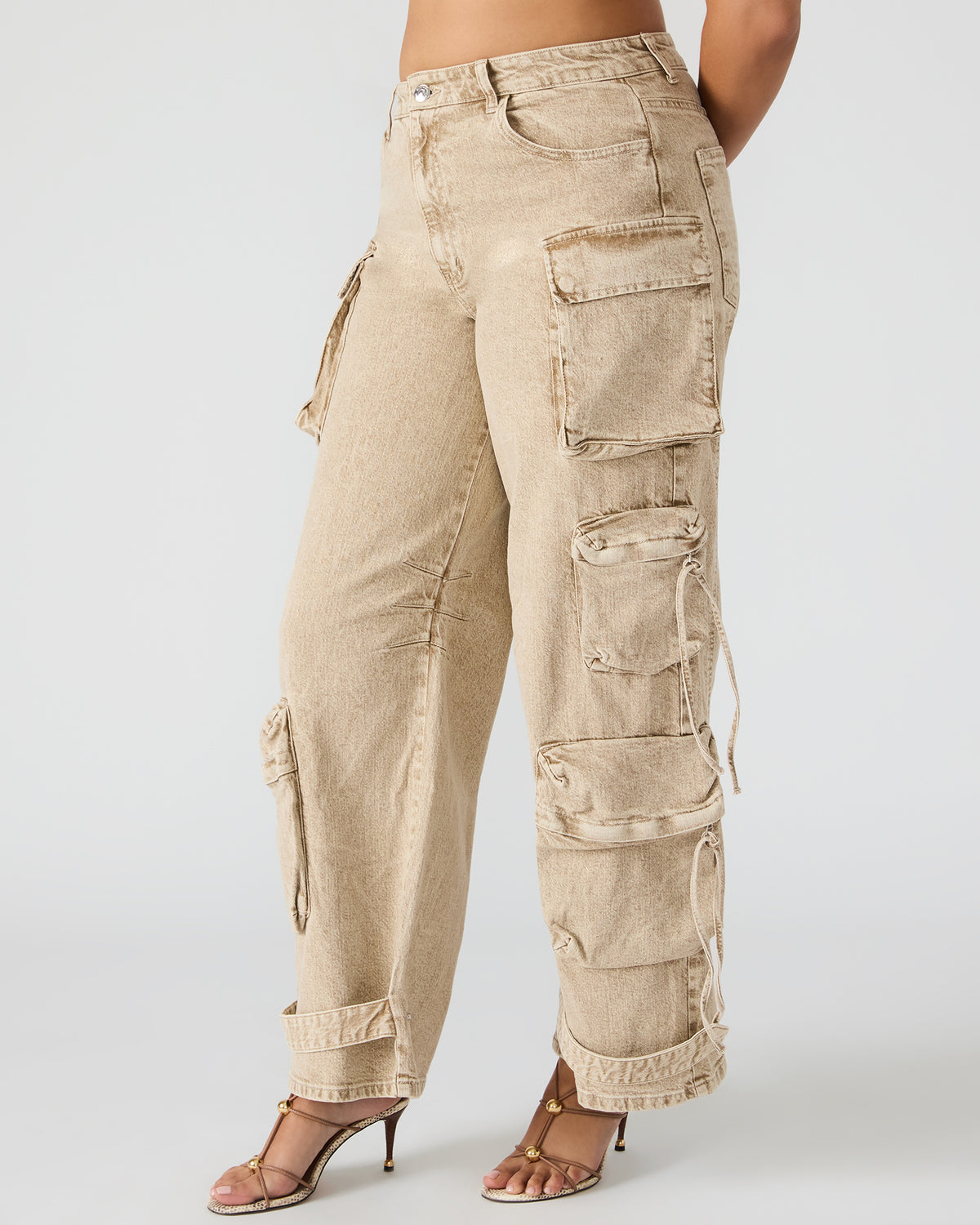 DUO Cafe Au Lait Women's Utility Cargo Pants