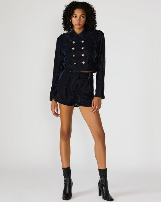 MINNETTA Indigo Haze Velvet Women's Shorts