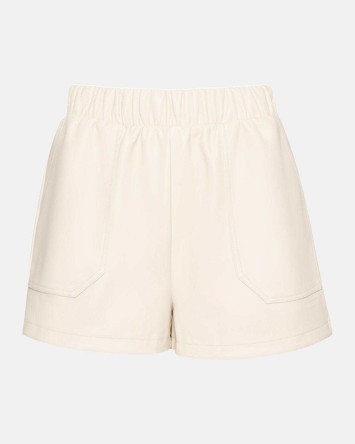 FAUX THE RECORD Short Bone | Women's Faux Leather Short