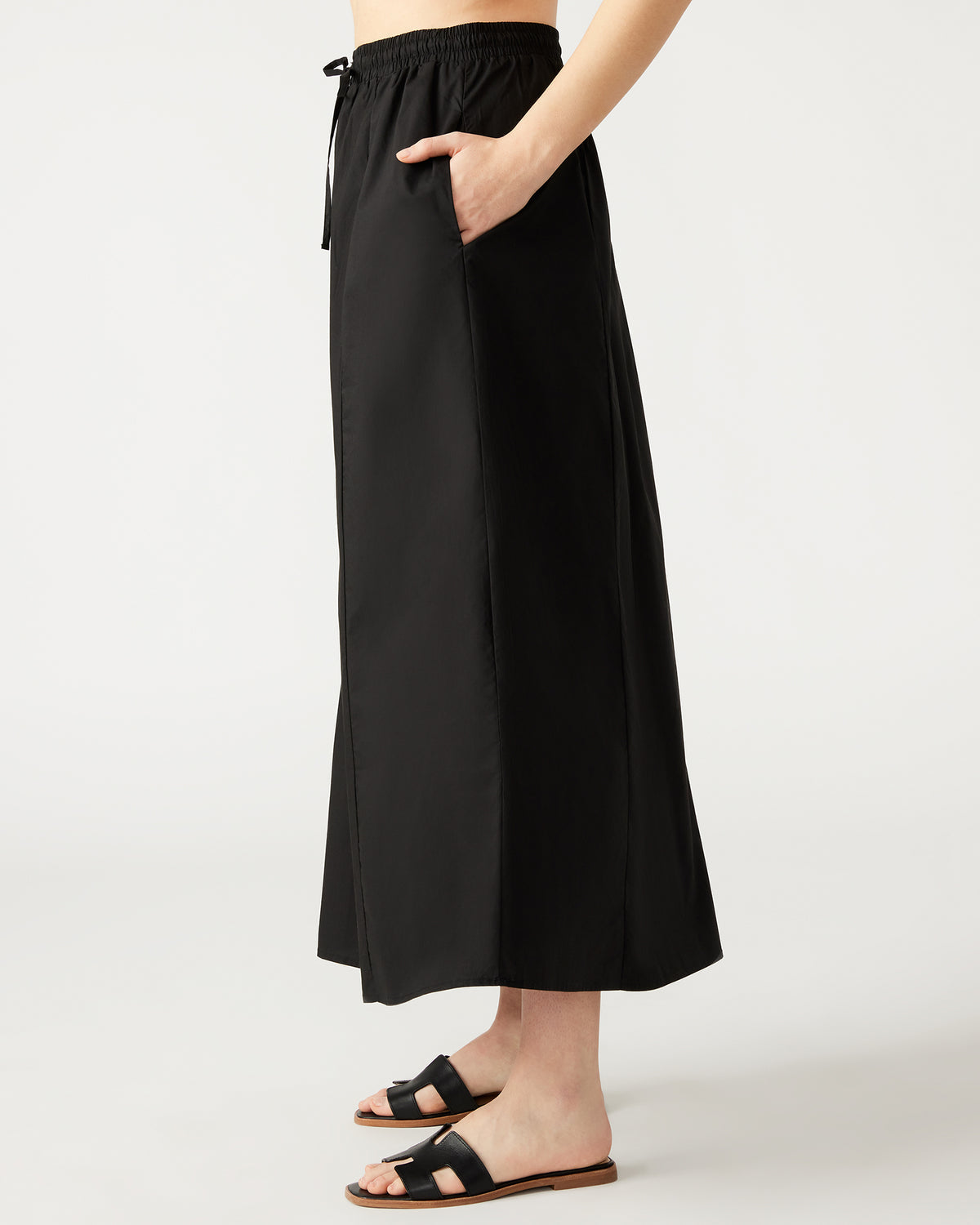 SUNNY Skirt Black | Women's A-Line Maxi Skirt