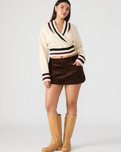 SIMONA Dark Espresso Women's Mini Skirt