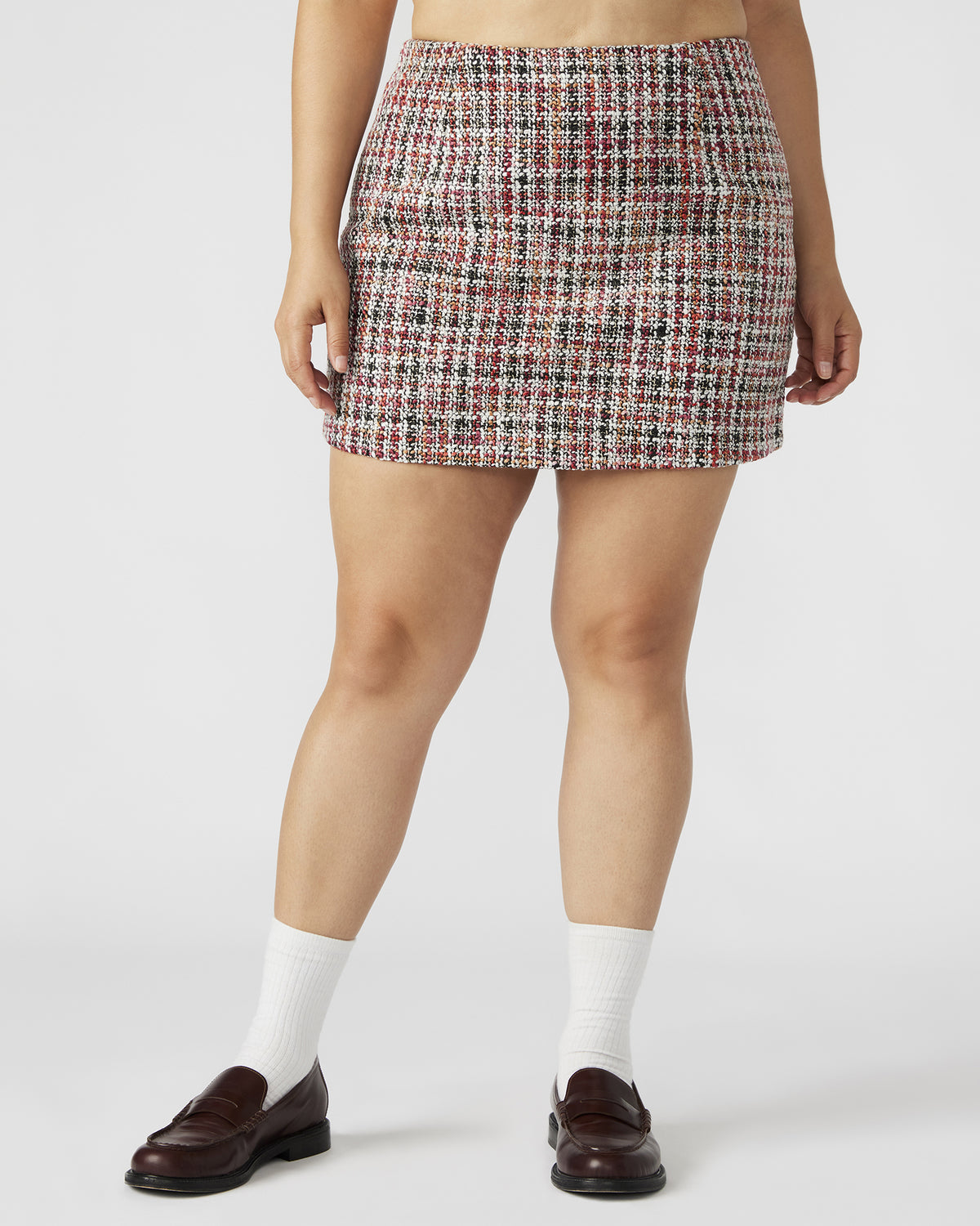 MATTEA Skirt Red Multi | Women's Speckled Mini Skirt