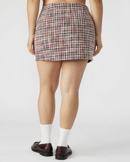 MATTEA Skirt Red Multi | Women's Speckled Mini Skirt