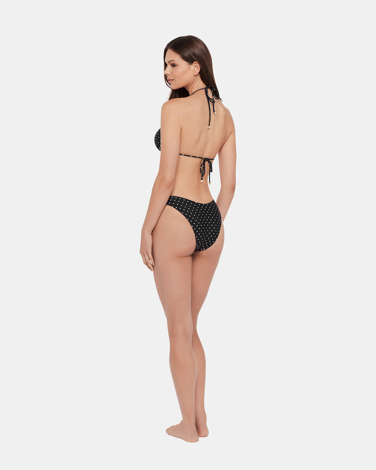 DARLING DOT BIKINI TOP BLACK MULTI Women's Bikini Top