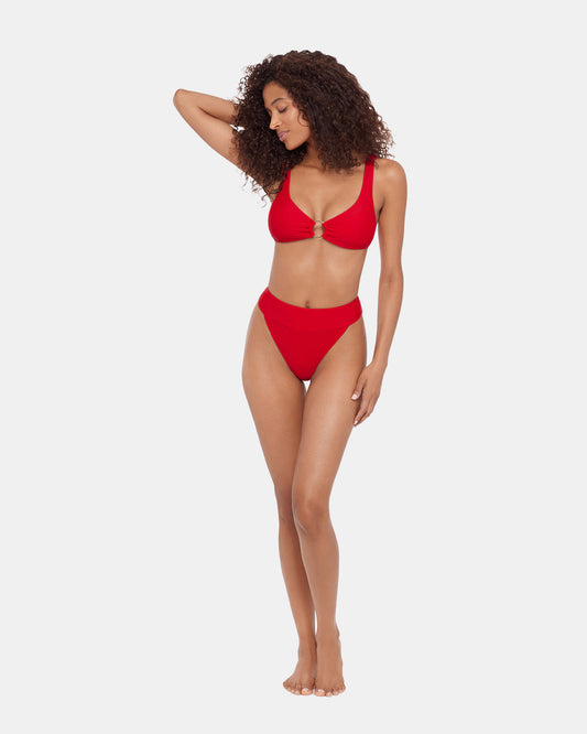SLEEK 'N CHIC BIKINI BOTTOM Cherry Women's Cheeky Bikini Bottom