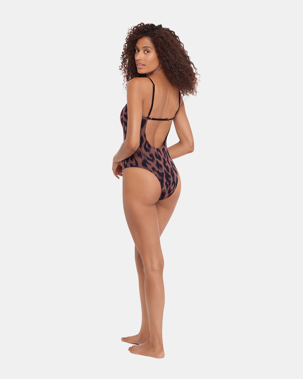 STATIC LEOPARD ONE PIECE SWIMSUIT Low-Back Women's One-Piece Swimsuit