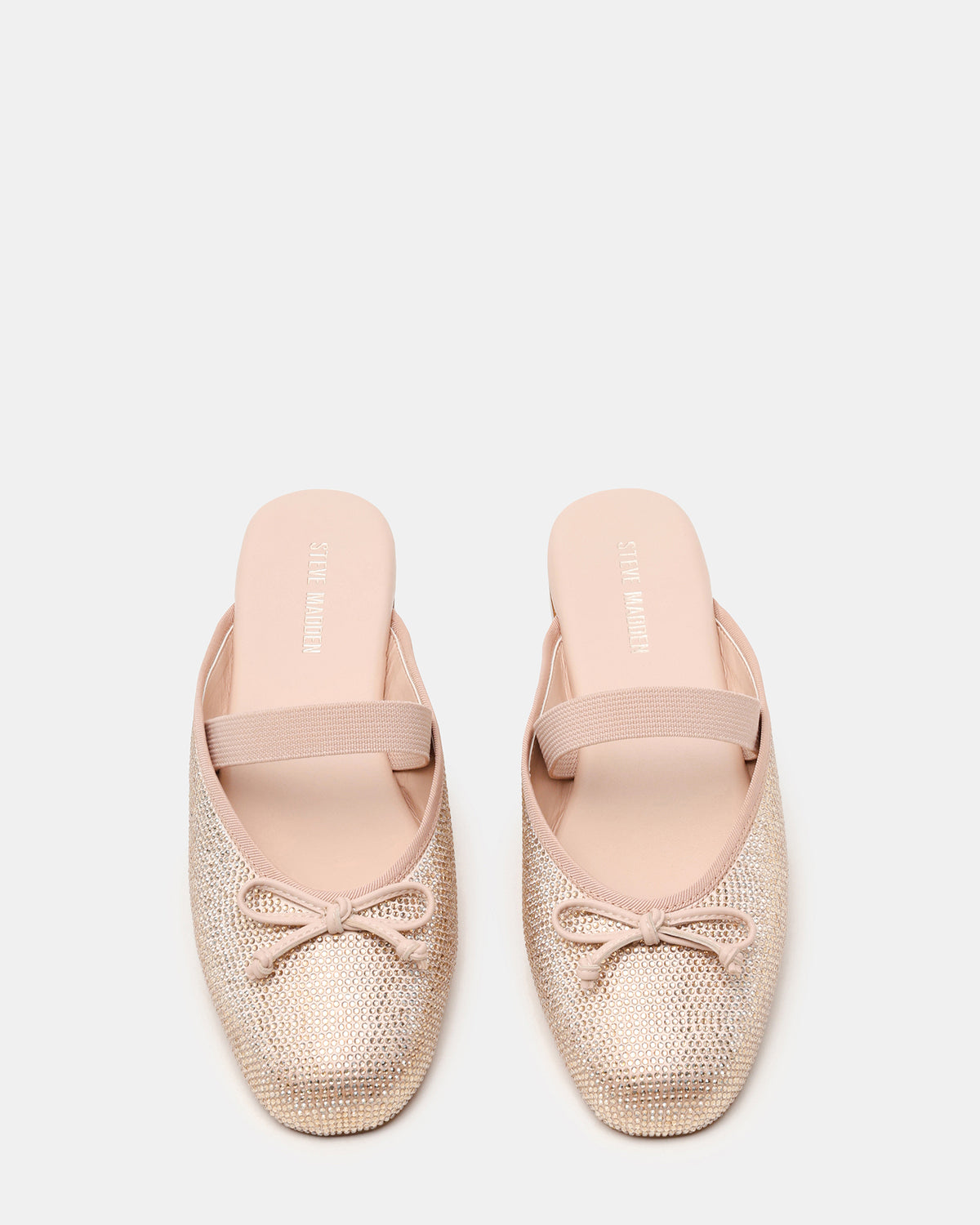 CUTESY Rhinestone Slip-On Ballet Mule Women's Flat