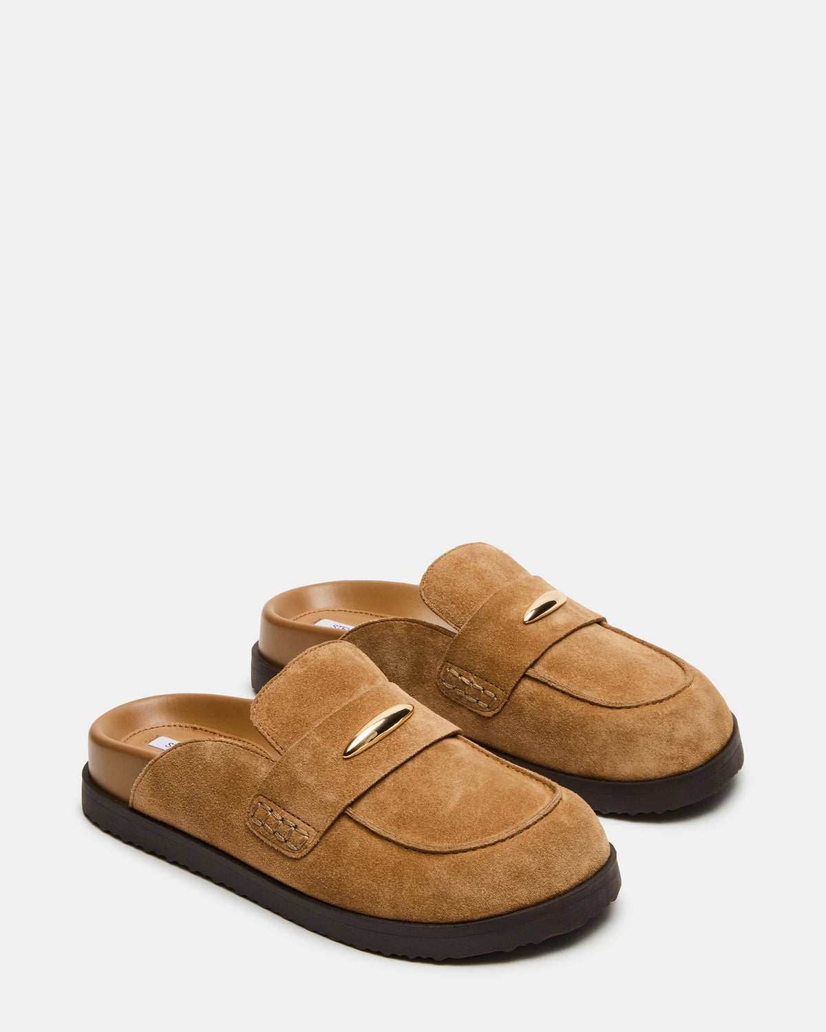 TOBIN Chestnut Suede Slip-On Mule Women's Flat
