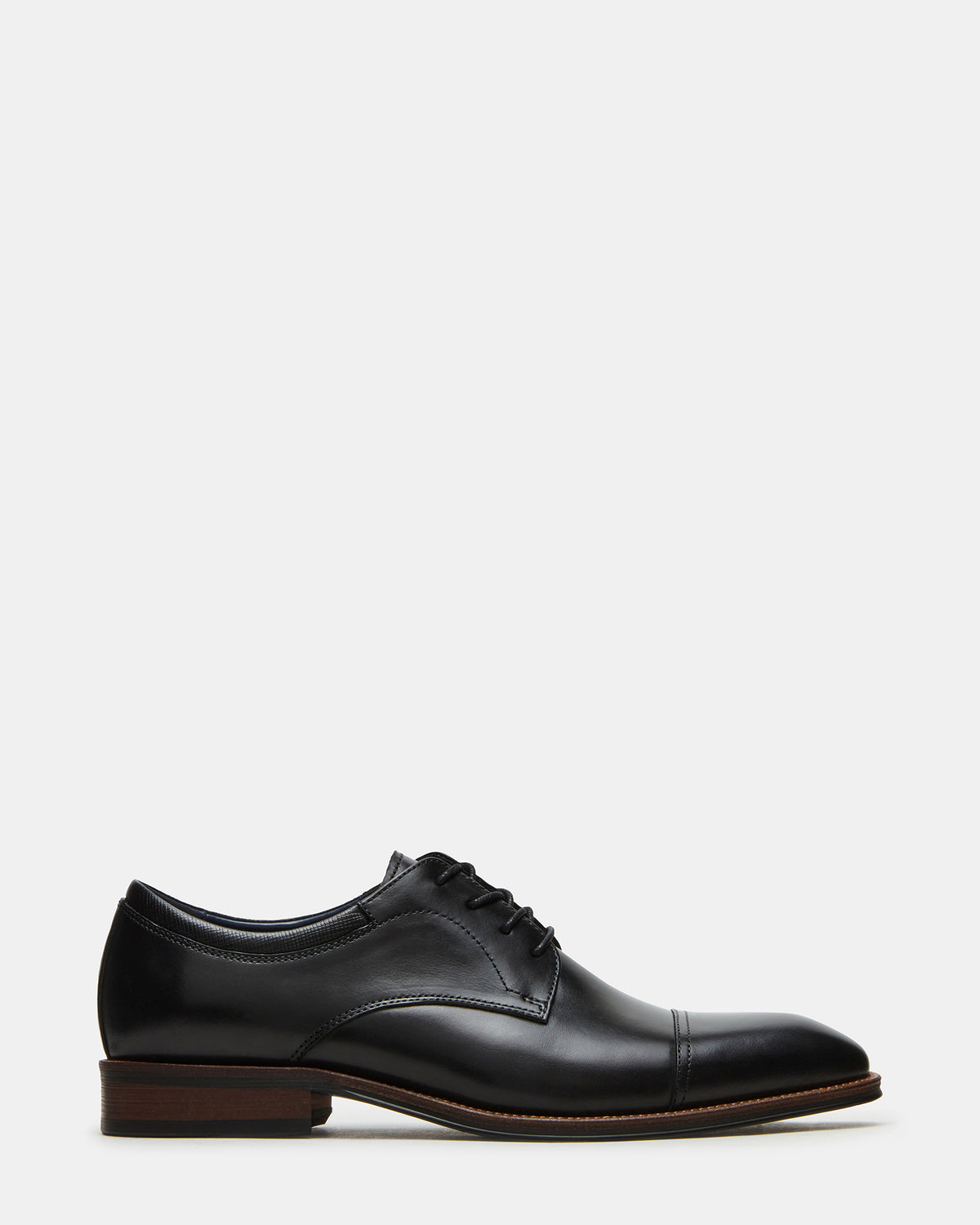HASEN Black Leather Men's Lace-Up Dress Shoe